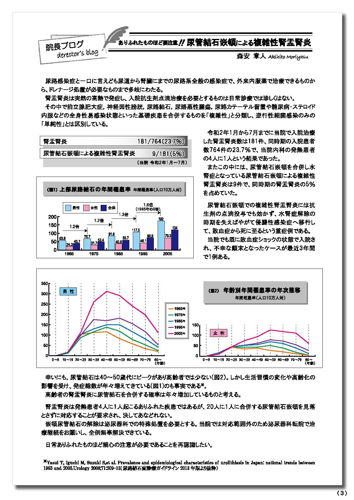 院長ブログ　VOL.3 2021年1月号