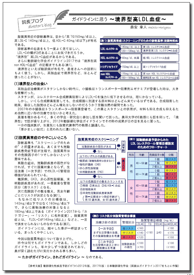 院長ブログ　VOL.9 2022年1月号