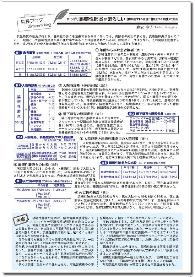 院長ブログ　VOL.12 2022年7月号